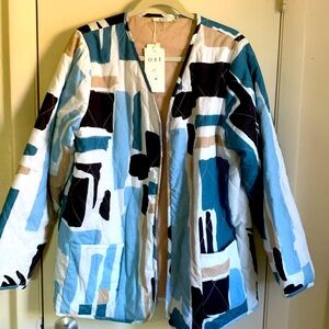 NWT OST (inspired by the life of Beverly Ost) Quilted Reversible Jacket XL